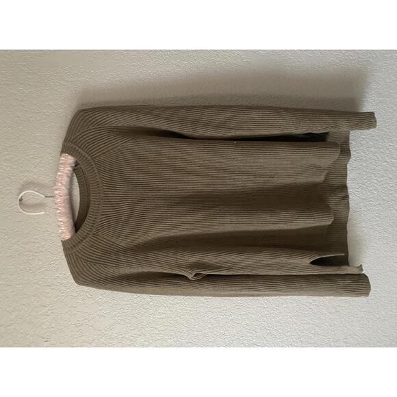 Joseph Linen Cotton Blend Knit Crew Neck Sweater Brown XS - Picture 1 of 4